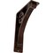 Ekena Millwork Crawley Wrought Iron Bracket, (Triple center brace), Antiqued Copper 2"W x 5 1/2"D x 8"H BKTM02X05X08TCRACO - alternate 1